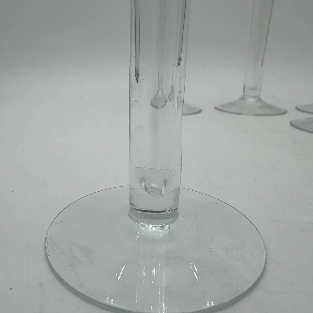Champagne Flutes Crate and Barrel Optic Hollow Stem Set of 5